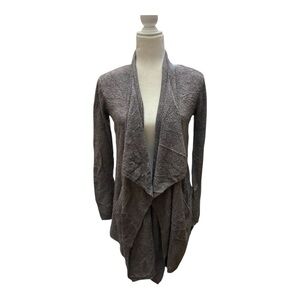 Barefoot Dreams Womens Cozychic Lite Island Cardigan Size S/M Loungewear Grey